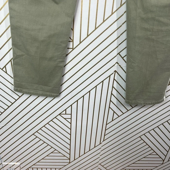 FRAME Le Beau Crop Chino Pants In Washed Od White Size US 28 - Picture 9 of 12